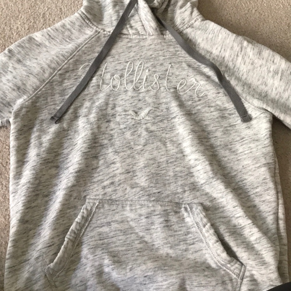 Gray Hollister hoodie